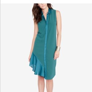 RACHEL Rachel Roy Flounce-hem shirtdress Green